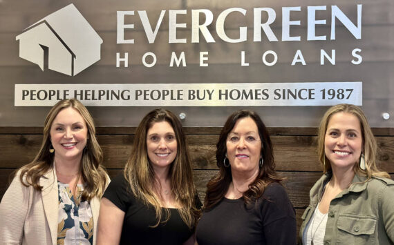 Pictured from left to right is Siara Jay (Branch Manager), Necia Werner (Processing Manager) Veneita Stuck (Loan Officer) and Natalie MacIntyre (Loan Officer Assistant).