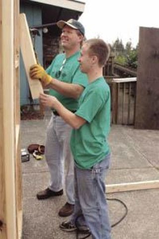 Eagle Scout helps build project one nail at a time