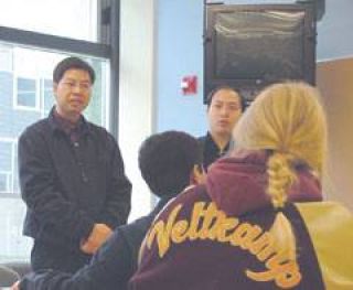 Chinese visitors tour the Plateau