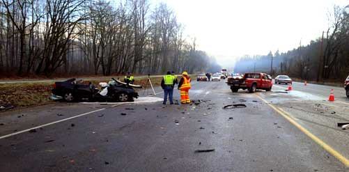 Washington State Patrol troopers and detectives determined there was no impairment involved in this collision and the icy conditions were the main contributing factor.