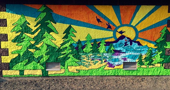 The Bonney Lake mural was painted by Savy Miller-O'Malley