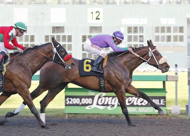 Swag Stables and Gallo Stables Mike Man's Gold scores a three-quarter-length victory over Botch in the $21