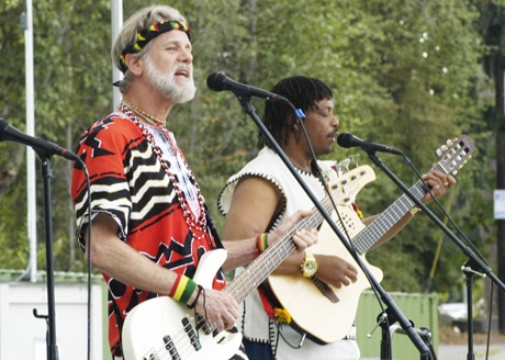 The African All-Stars plays in 90-degree heat at Allan Yorke Park in Bonney Lake. The band performed as part of the Tunes@Tapps summer concert series.