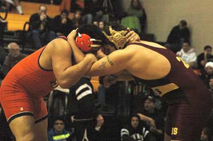 Colton Malek became Enumclaw High's first White River Classic of the night Saturday.