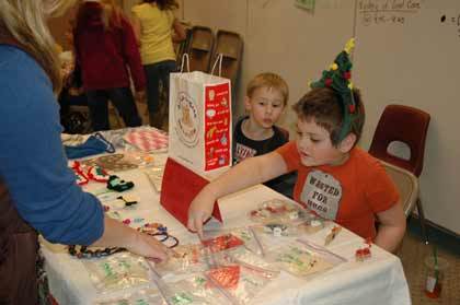 Sunrise Elementary School students hosted a Holiday Helper open house in December.