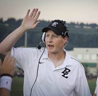 Coach Barrett at a Sunset Chev game in the 2011 season
