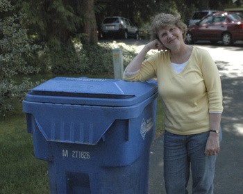 Nancy Kirkpatrick received a civic pride recognition from the mayor for picking up litter during her morning walks.