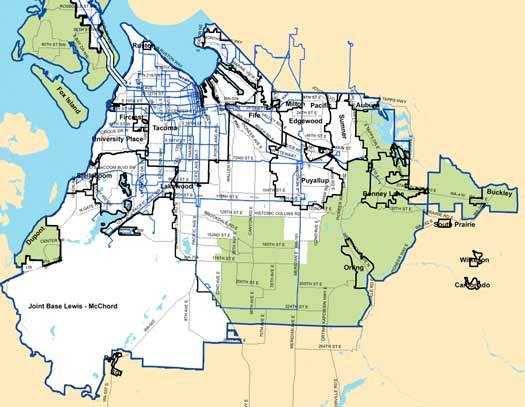 Sound Transit Rta Map Sumner To Opt Out Of Pierce Transit District | Courier-Herald
