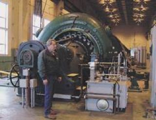 Plant Manager Charles Morton takes a last check of the system at the White River hydroelectirc plant. Photo by Dennis Box
