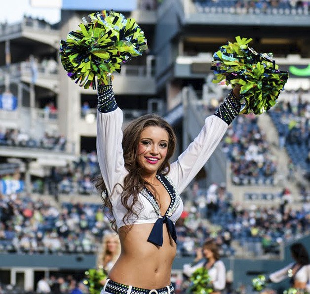 SeaGal Christian performs for the 12th Man at Century Link Field during the Seahawks championship season.