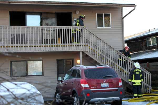Firefighters on Sunday put out an apartment fire in Sumner. No one was hurt and the cause is still being investigated.
