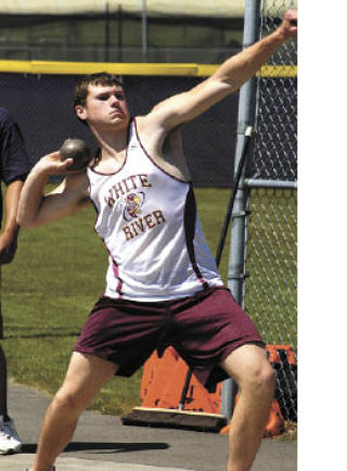 Grant Peckham qualified for the West Central District track and field meet in two events