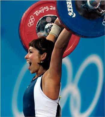 Melanie Roach competes during the 2008 Beijing Olympics.