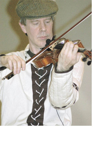 Celtic violinist Jamie Laval was the featured performer Thursday night at a special event sponsored by the Music Factor Project and aimed at raising money for the Enumclaw School District music programs. Also playing were elementary