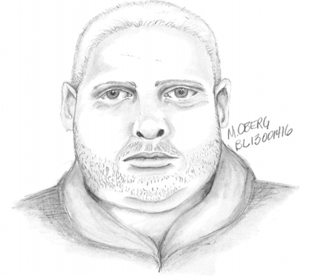 Police sketch of the suspect in the July 13 attempted luring case.
