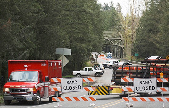 The White River bridge closed on April 4 after damage was found to the structure.
