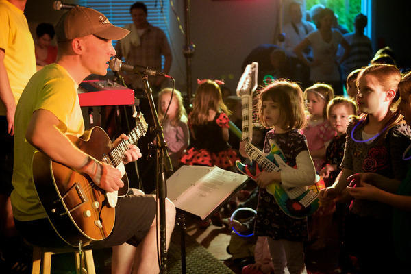 As kids music performer Caspar Babypants he brings high-quality