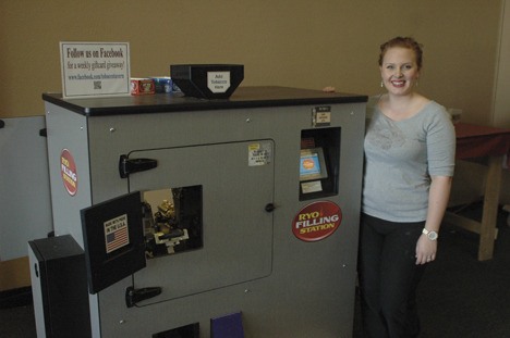 Tobacco Tavern owner Sevrianna Bertrand and the RYO filling station customers rent to pack their smokes.