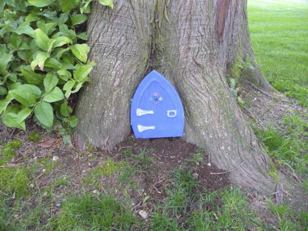 The gnome door Councilman Tom Watson discovered recently in Bonney Lake.