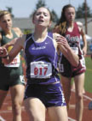 Hillary Norris took second in the  800.