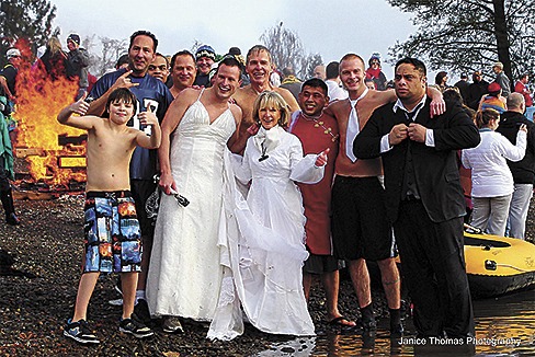 The New Year’s Day Polar Bear Plunge takes place annually at noon