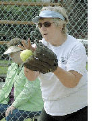 Nothing gets past Ellen Kropp at the plate.