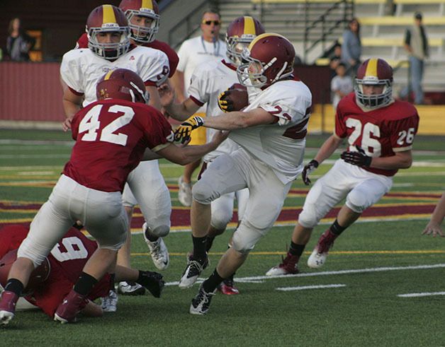 The Enumclaw football team played a game Friday
