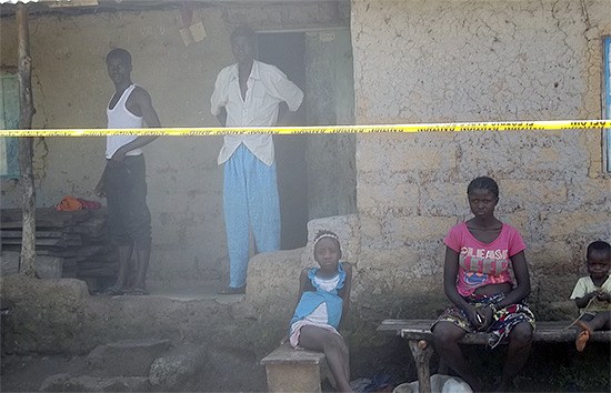 Families of Ebola infected patients are quarantined for 21 days.