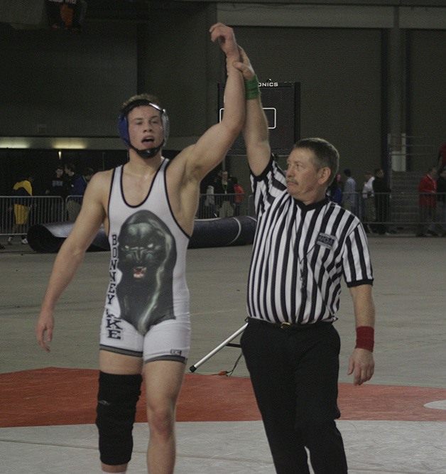 Chili Sabin won the 182 pound 3A state title at the Mat Classic Saturday