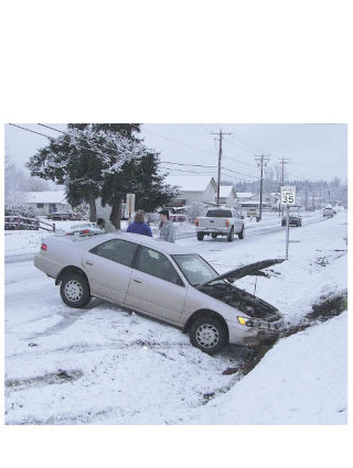 Icey conditions between Bonney Lake and Buckley caused three separate spin-outs at approximately 8 a.m. Feb. 25 at 234th Avenue East and 106th Street East.
