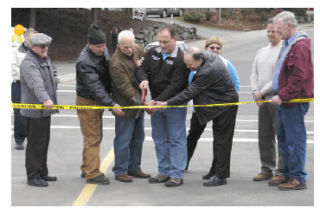 The city of Bonney Lake held a ribbon cutting Feb. 28 to officially open the Main Street Extension that will connect Main Street to 182nd Avenue East. Attending the ceremony is