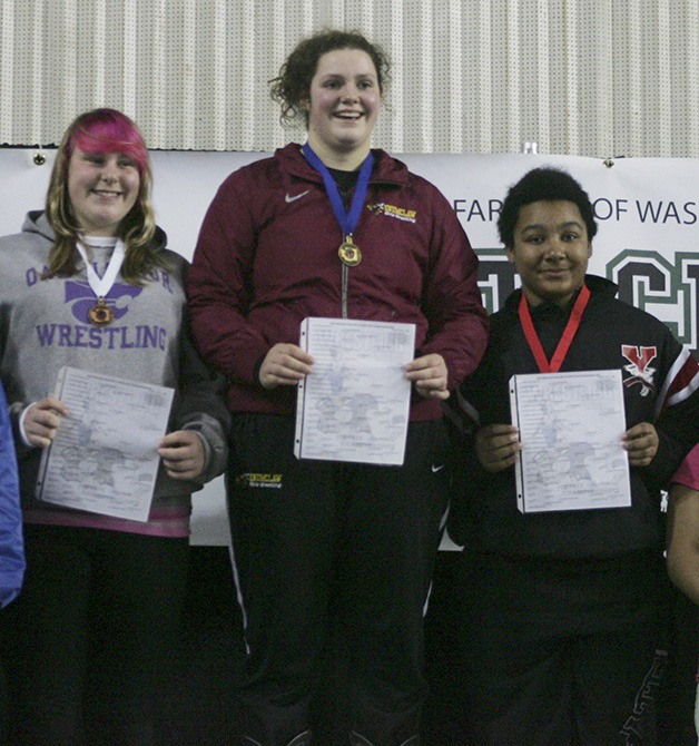 KC Moulden won her second state wrestling title at the Mat Classic Feb. 22 at the Tacoma Dome.
