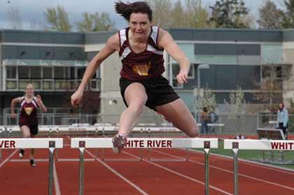Carley McCutchen placed first in the 110-meter hurdles.