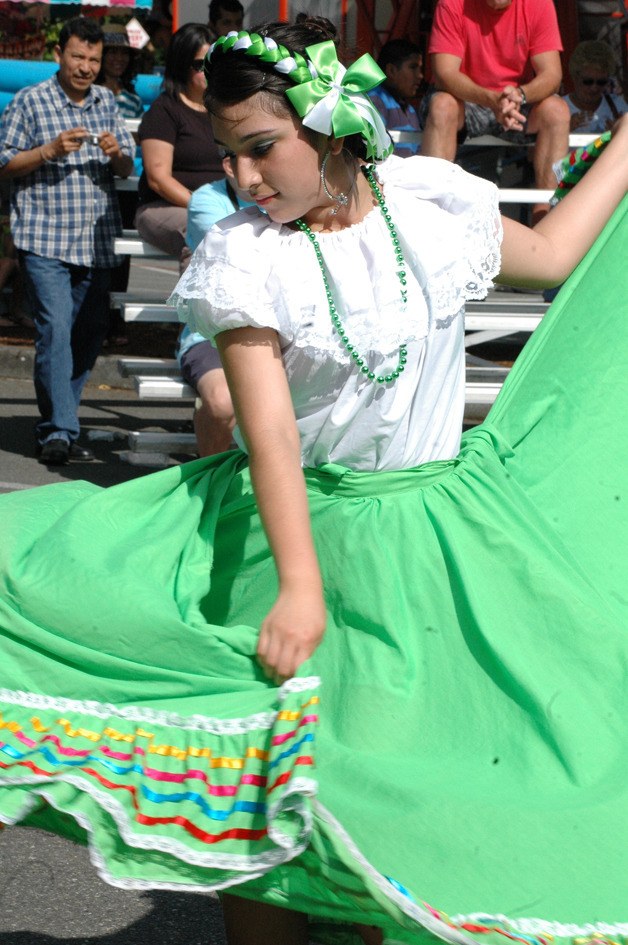 Dancers entertained at the Enumclaw Street Fair in 2012.