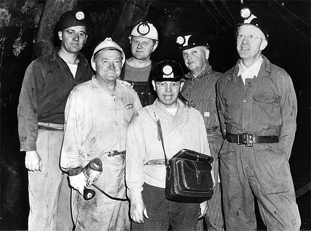 This photo from the early 1950s was taken inside the Landsburg coal mine north of Enumclaw