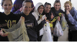 Enumclaw High School track and field athletes spent a recent practice session cleaning up the grounds at their school and nearby neighborhoods. The “trash and field” afternoon was a team-bonding exercise that did some good for the community along the way.