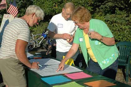 Neighbors in the Glacier Vista housing development in Enumclaw got together for National Night Out.