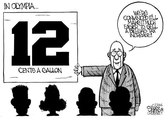 This weeks editorial cartoon comments on Washingtonian's obsession with the number 12.