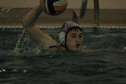 Bennon VanHoof led the Hornets' offensive attack during play against Roosevelt at the state water polo tournament.