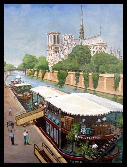 Linda Petchnick's Paris on the Seine will be on display at Gallery 2010 in Enumclaw City Hall.
