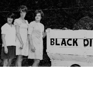 The names of these Black Diamond Labor Day royals who posed at the city’s coal car are missing from the library’s information. There is also no date mentioned.