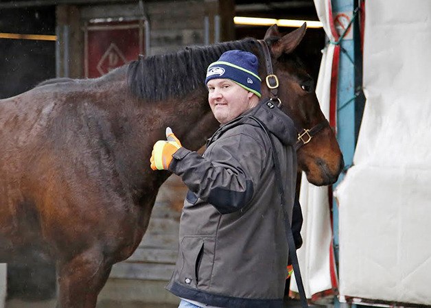Trainer Blaine Wright is back at Emerald Downs after a great winter in California.