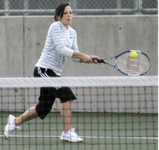 Beverly Kobe won her March 18 singles match for Bonney Lake in straight sets