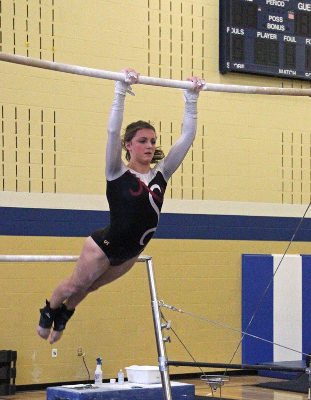 Olivia Bannerot dominated with a 36.500 all around win at the SPSL 3A/2A championship.
