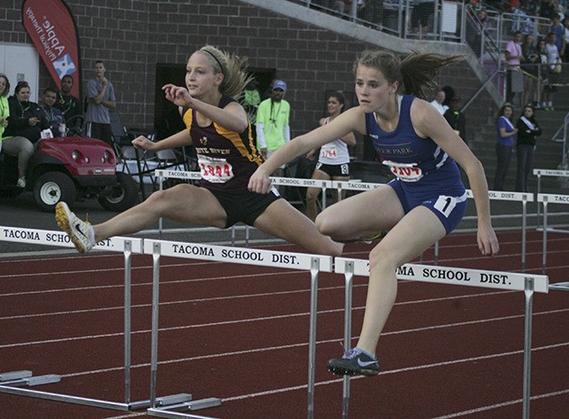 White River's Jade Crawford ran sixth in the 2A 100-meters girl hurdles at the state meet May 30.