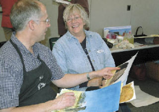 Pat Garrett picked up some pointers from artist Eric Wieyardt