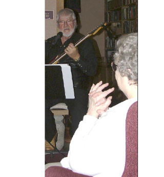 Ron Hampton performs for an appreciative audience  March 3 at Stafford Suites Full-Service Senior Apartments in Sumner.