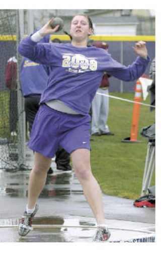 SHS’s Kayla Roberts finished second in Saturday’s shot put with a toss of 31 feet