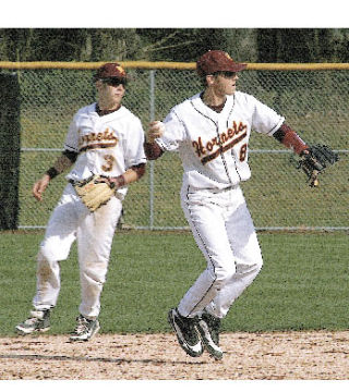 White River shortstop Connor Williams prepares to make his throw to first during Thursday’s victory.