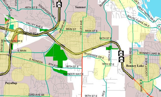 There are several zones between Bonney Lake and Sumner that marijuana businesses are allowed to open in